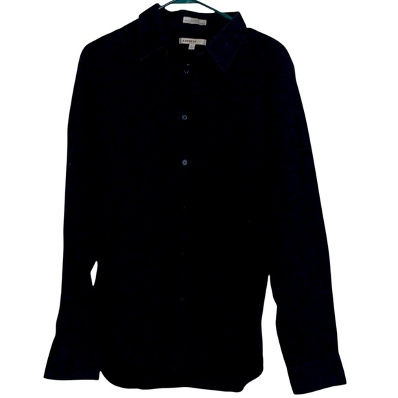 🌹EXPRESS 1MX FITTED STRETCH COTTON SHIRT - Picture 1 of 3
